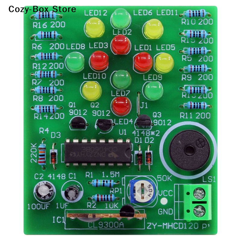Diy Electronics Music - [ZY] Kit Eletrônico DIY Lanterna dos