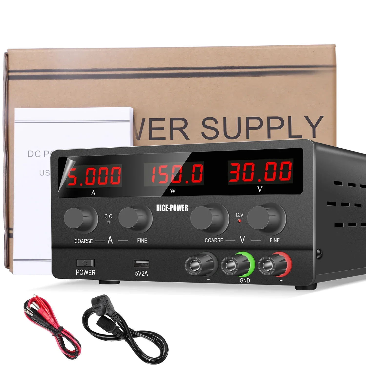 Dc Power Supply Variable - Fonte de Alimentação DC 30V 5A