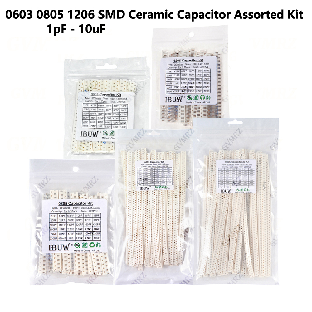 Capacitor Kit Assortment - Kit Sortido de Capacitores Cerâmicos SMD