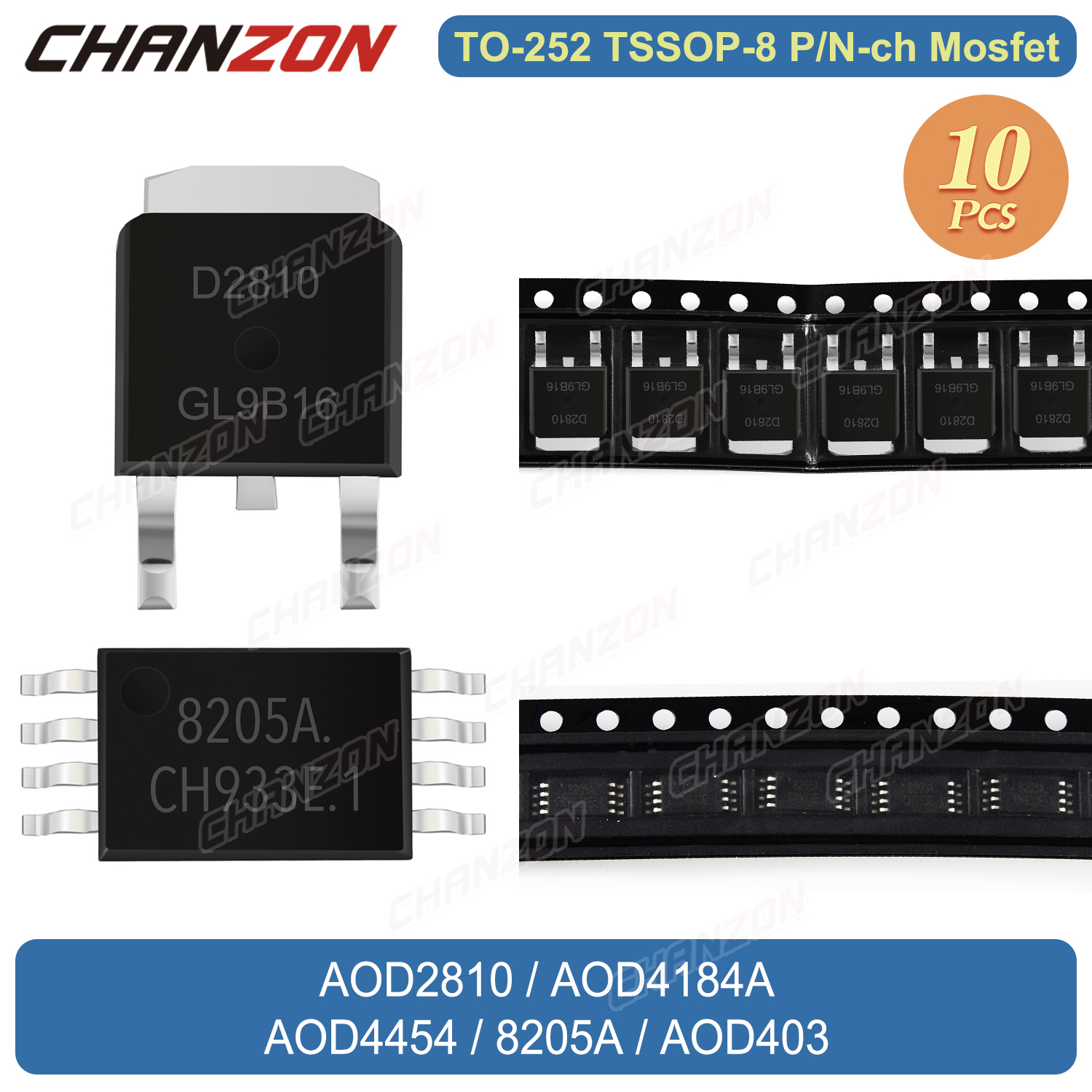 Diy Electronics Youtube Channel - 10PCS originais TO-252 TSSOP-8 AOD2810 AOD4184A