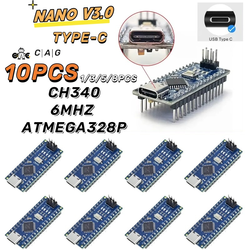 Arduino Uno Starter Kit - Controlador Nano compatível com USB 3.0