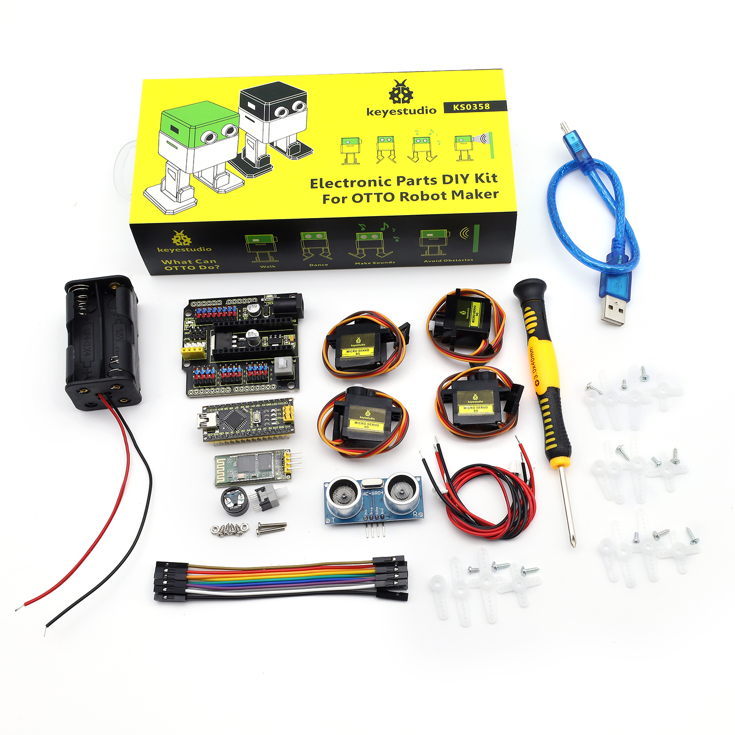 Arduino Uno Starter Kit - Keyestudio Kit inicial de componentes eletrônicos