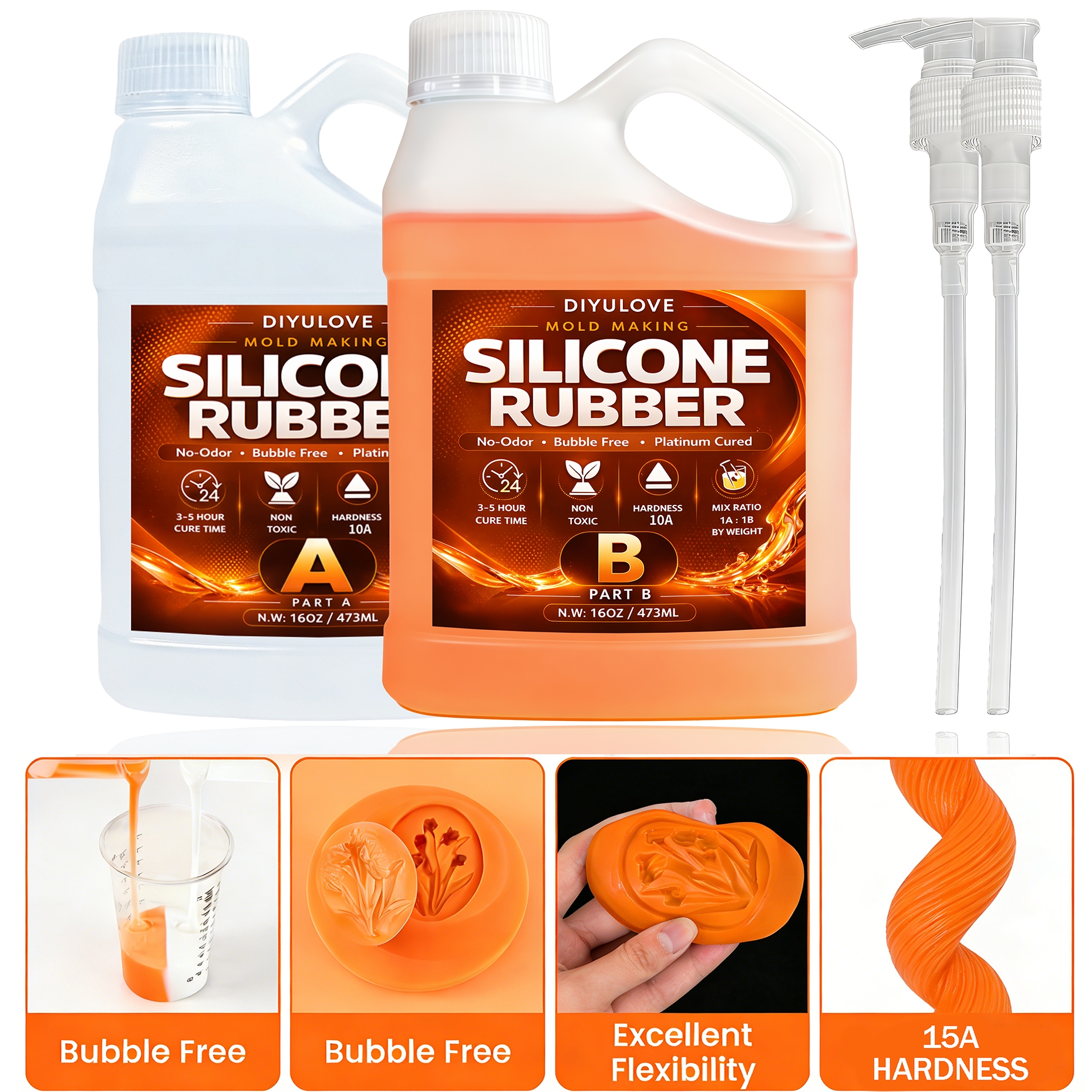 Diy Electronics Components - Kit de Borracha de Silicone Líquido,
