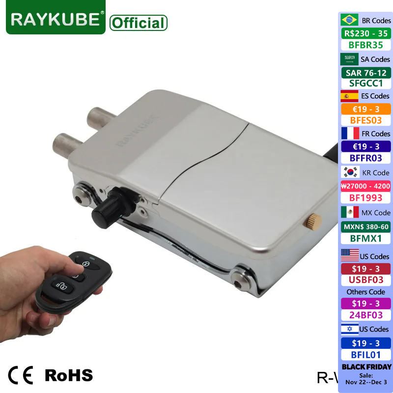 R/Diy Electronics - Raykube fechadura eletrônica sem chave controle