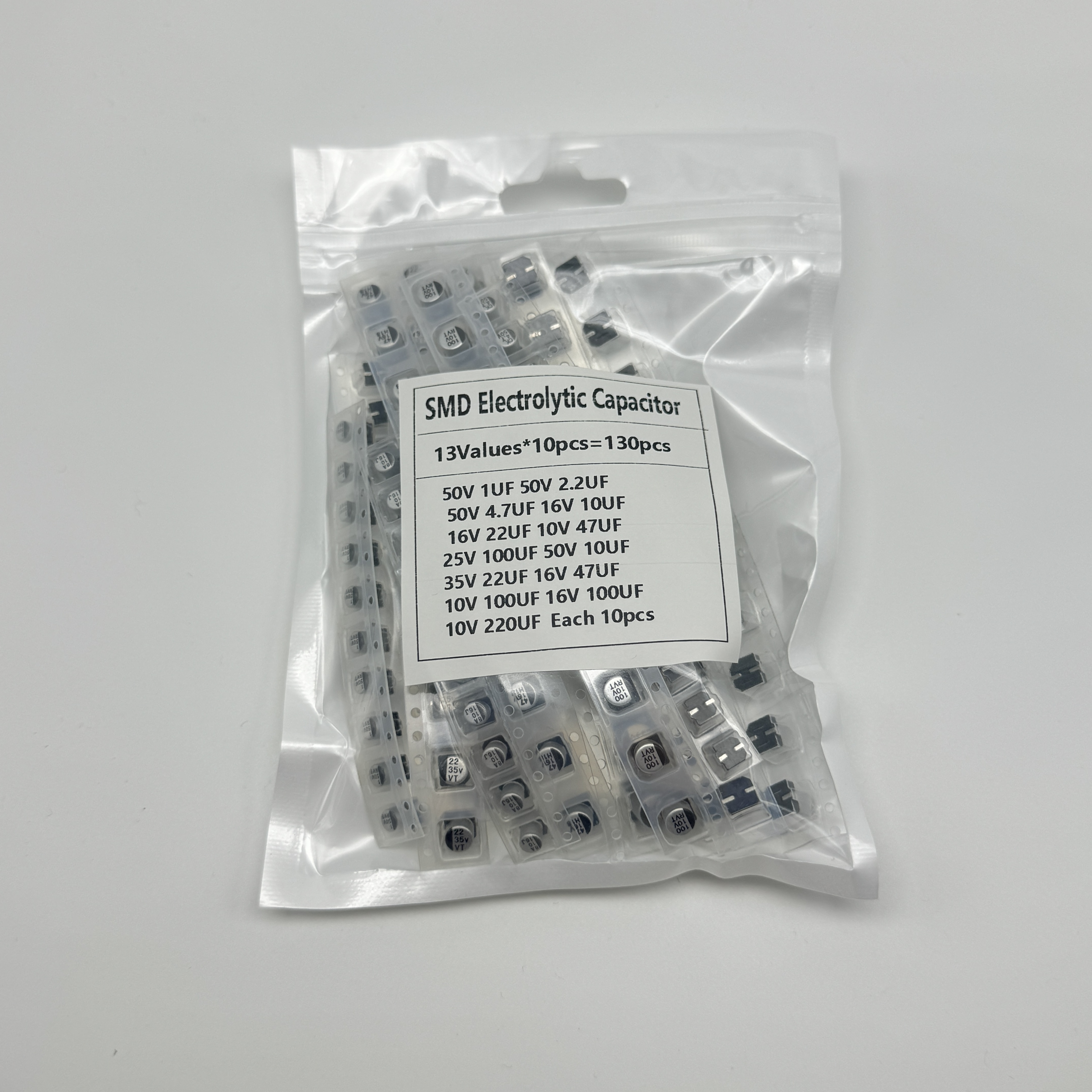 Capacitor Kit Assortment - Kit de Amostras de Capacitores Eletrolíticos