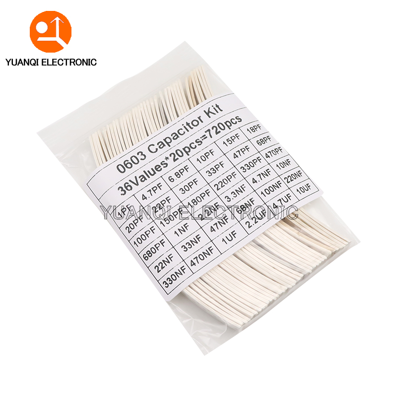 Capacitor Kit Assortment - 320 peças 720 peças 0603 0805