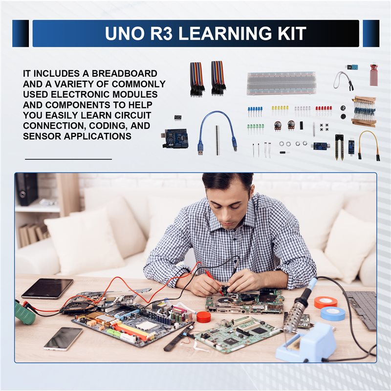 Arduino Uno Starter Kit - Kit de Iniciação B24B para Arduino