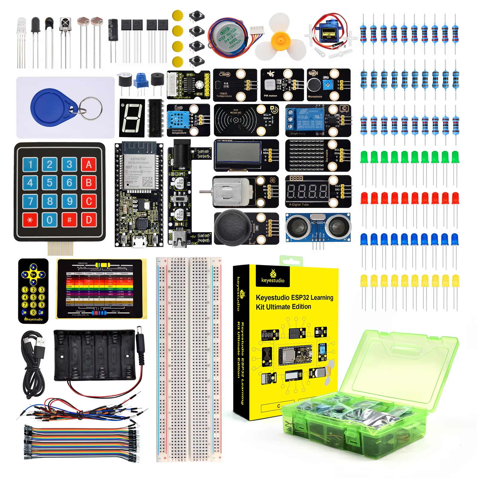 Arduino Uno Starter Kit - Kit de Aprendizado Keyestudio Ultimate ESP32