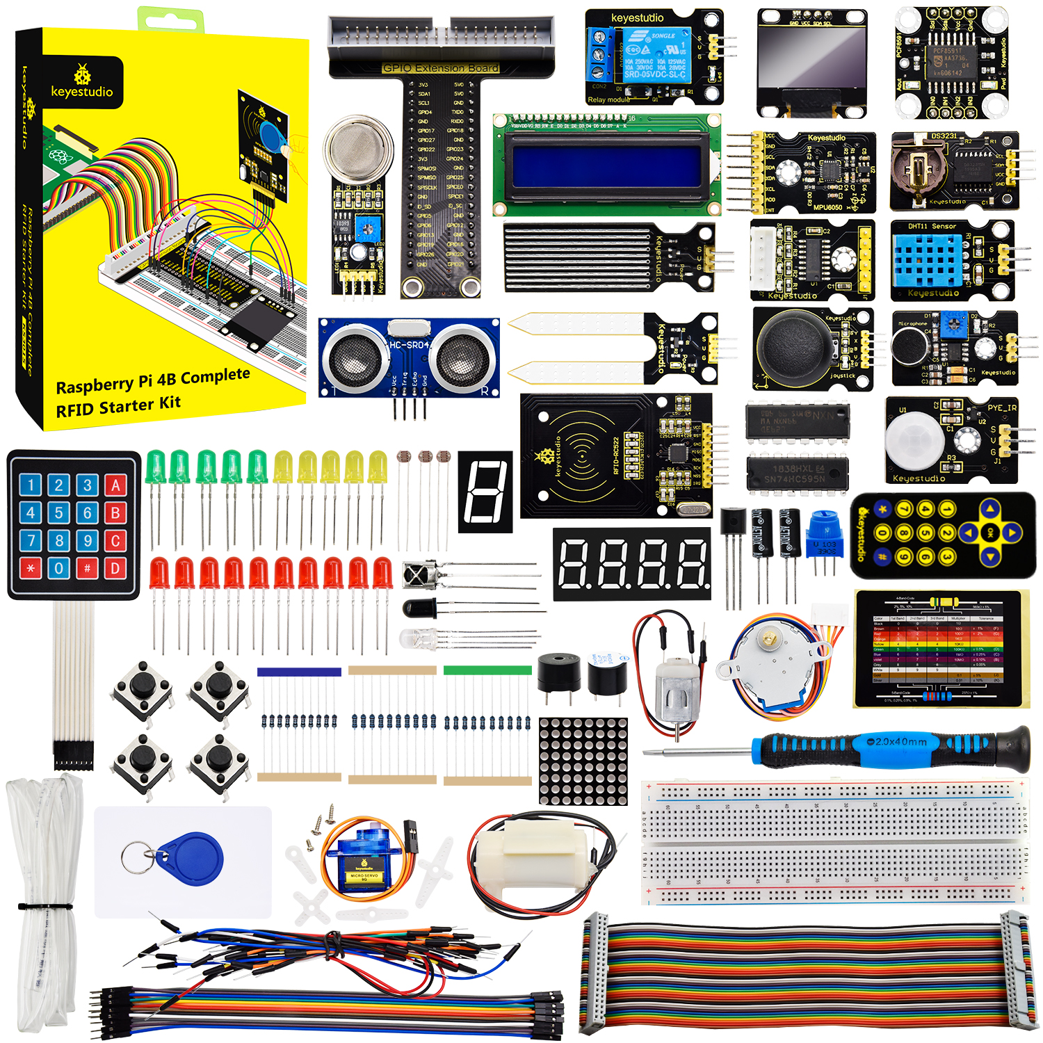 Diy Electronics Raspberry Pi - NOVO! Keyestduio Raspberry Pi 4B Kit