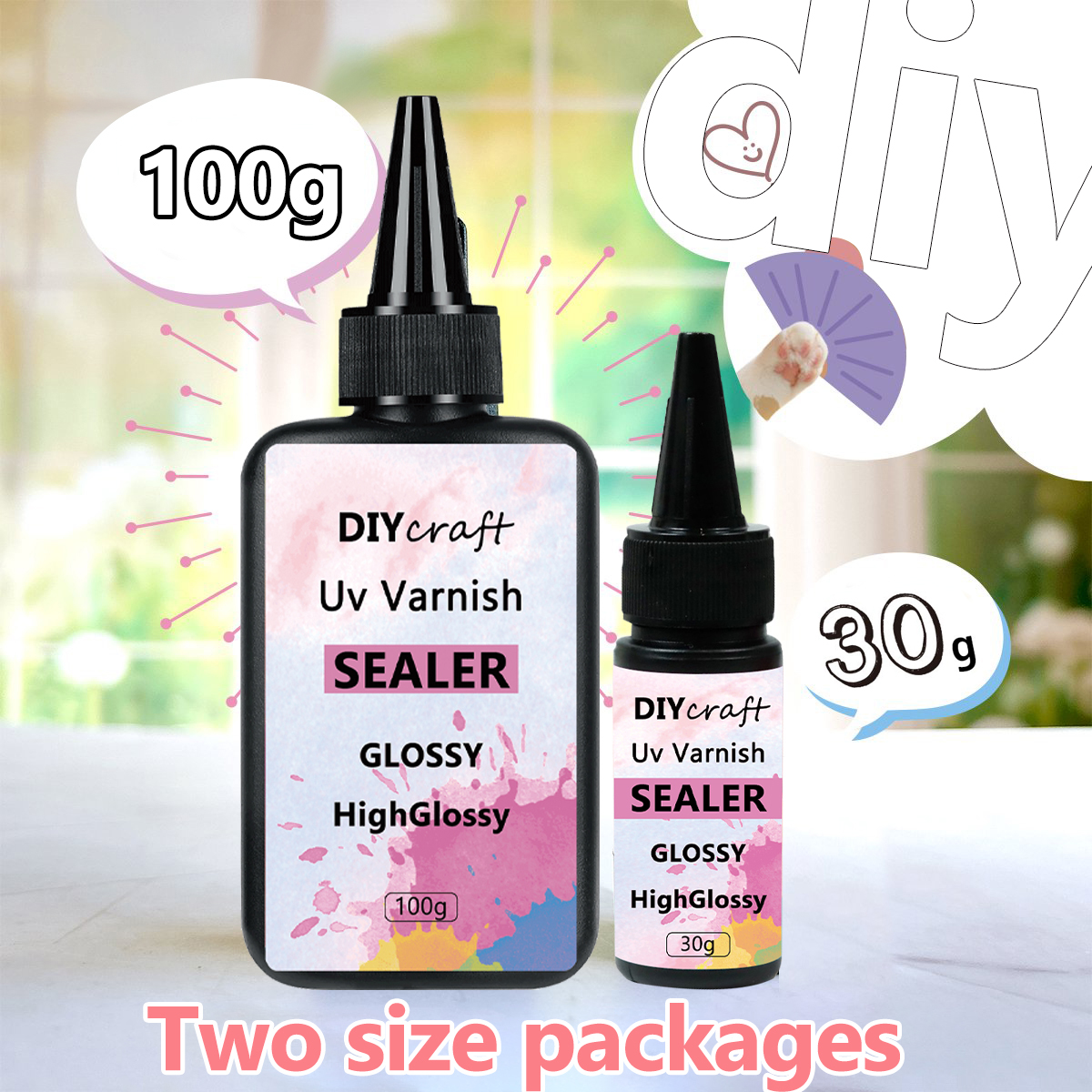 Verniz selador uv brilhante pa - Diy Electronics Components avaliação e preço