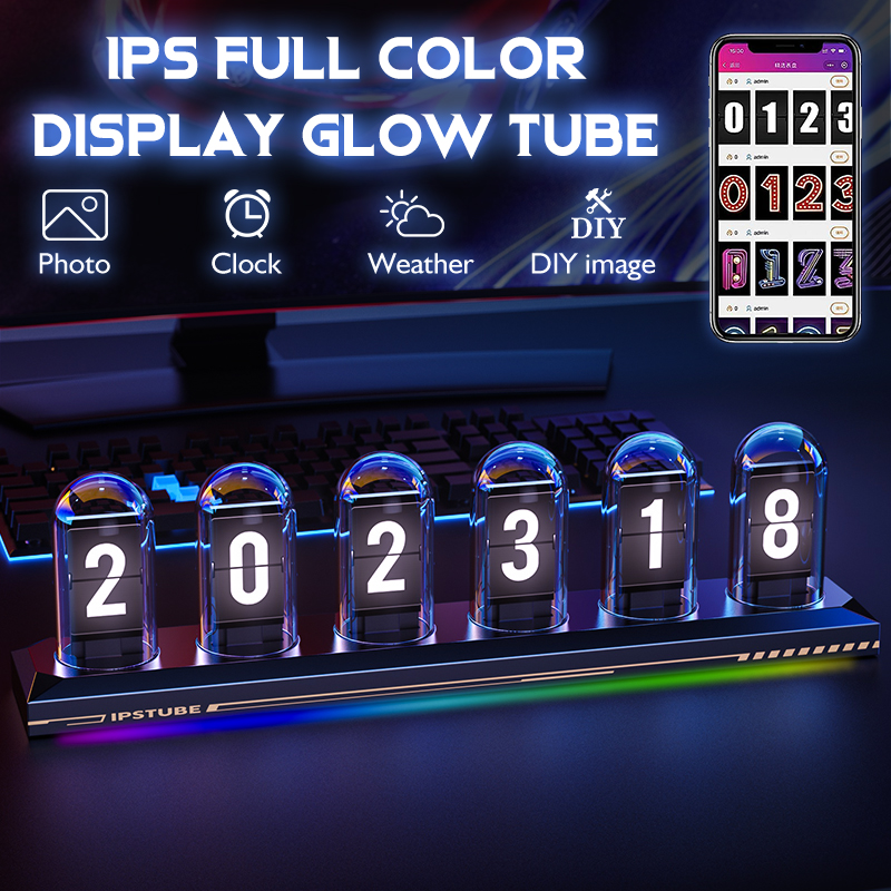 Relógio de tubo brilhante rgb, - Diy Analog Electronics avaliação e preço