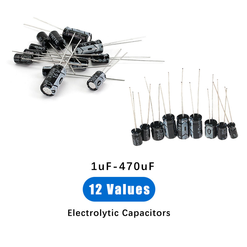 120 peças 12 tipos de capacito - Capacitor Kit Assortment avaliação e preço