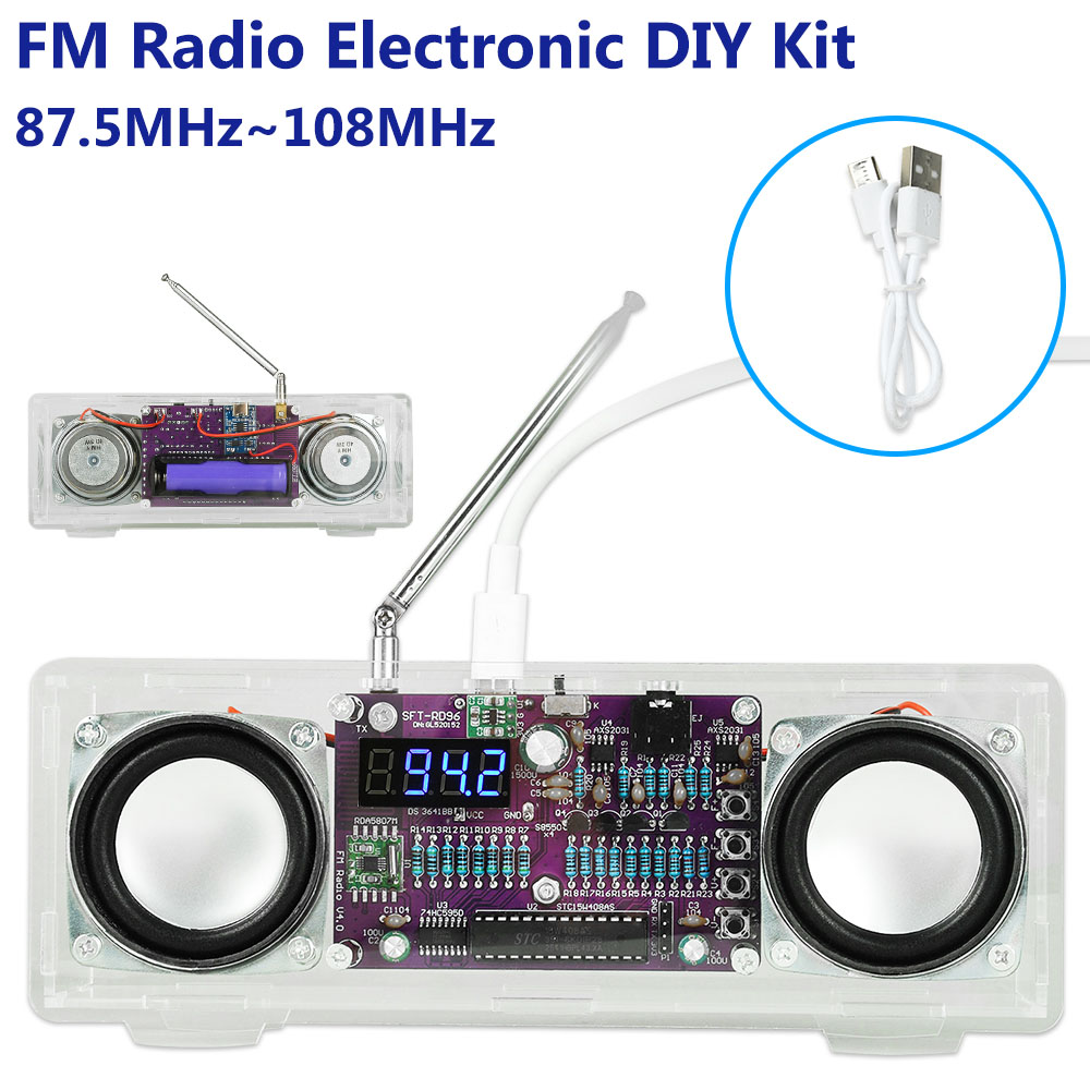 Kit Eletrônico DIY de Rádio FM - Diy Electronics Youtube Channel avaliação e preço