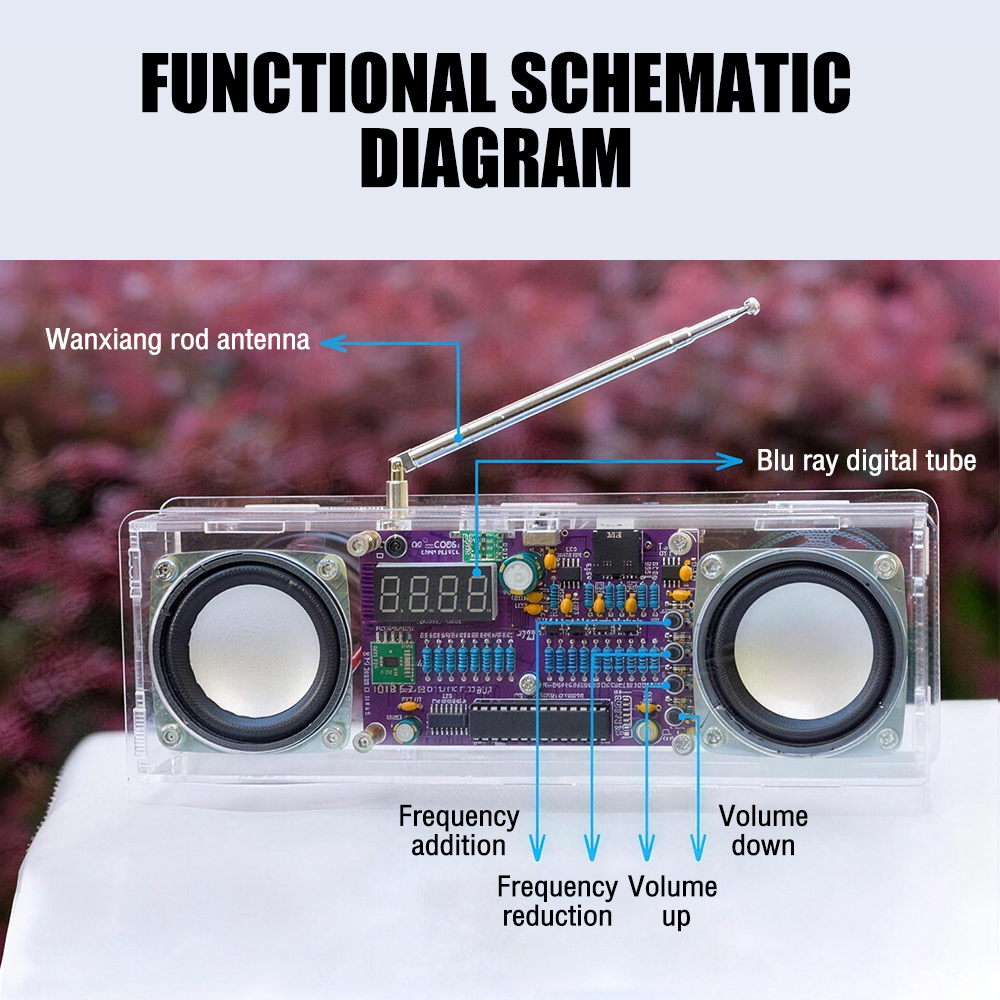 Kit Eletrônico DIY de Rádio FM - Diy Electronics Youtube Channel avaliação e preço