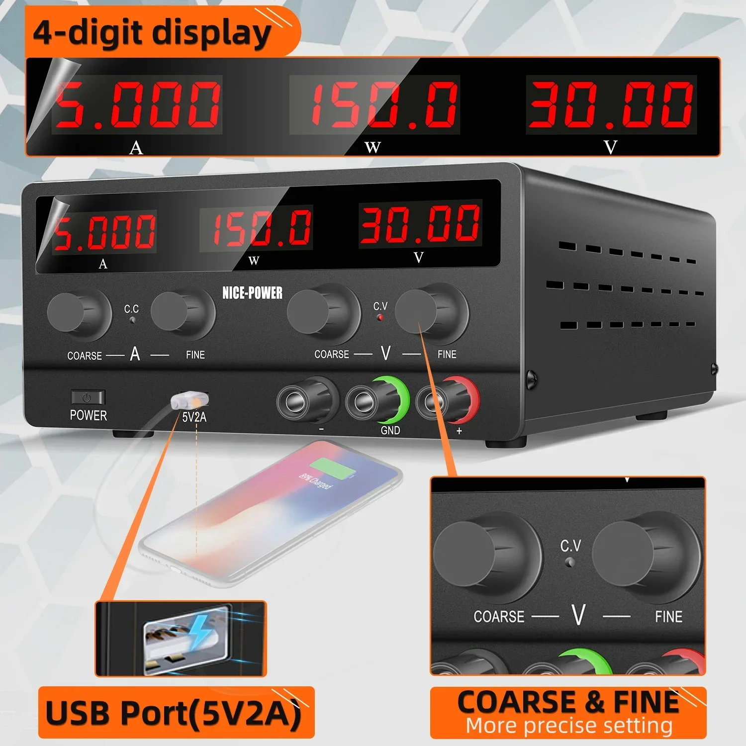 Fonte de Alimentação DC 30V 5A - Dc Power Supply Variable avaliação e preço