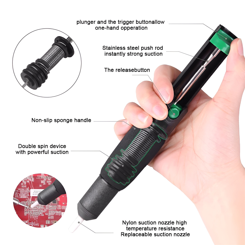 Bomba de dessoldagem de metal, - Desoldering Pump Solder avaliação e preço