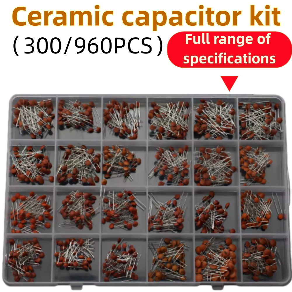 960-300 peças, kit de capacito - Capacitor Kit Assortment avaliação e preço