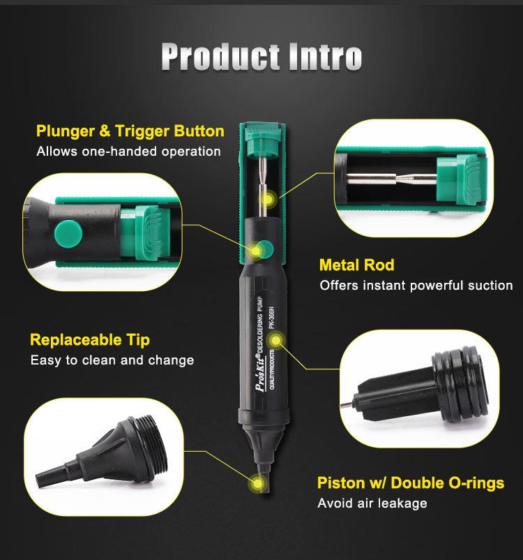 Pro'sKit 100% Original 8PK-366 - Desoldering Pump Solder avaliação e preço