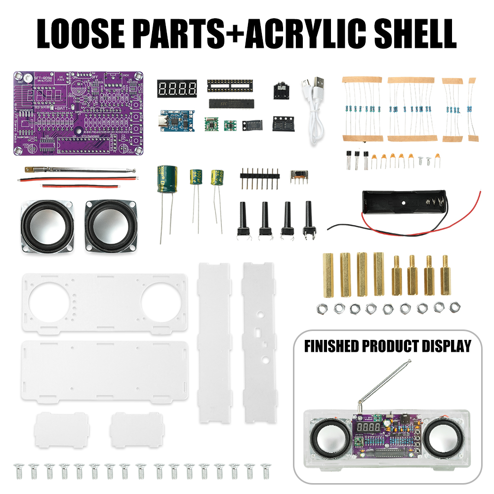 Kit Eletrônico DIY de Rádio FM - Diy Electronics Youtube Channel avaliação e preço