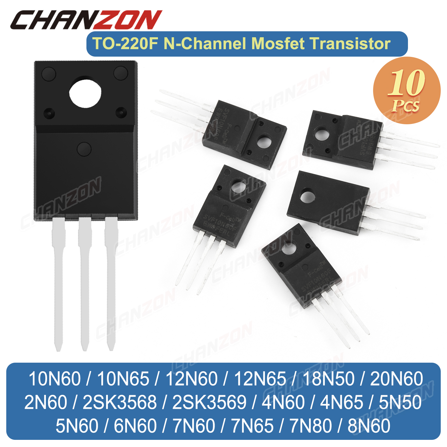 10Pcs TO-220F 20N60 6N60 7N65  - Diy Electronics Youtube Channel avaliação e preço