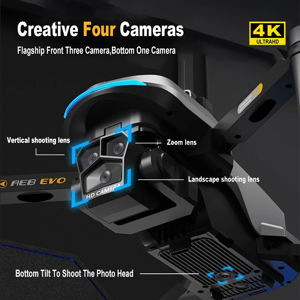Drone AE8 EVO 4K Profissional  - Diy Drone Electronics avaliação e preço