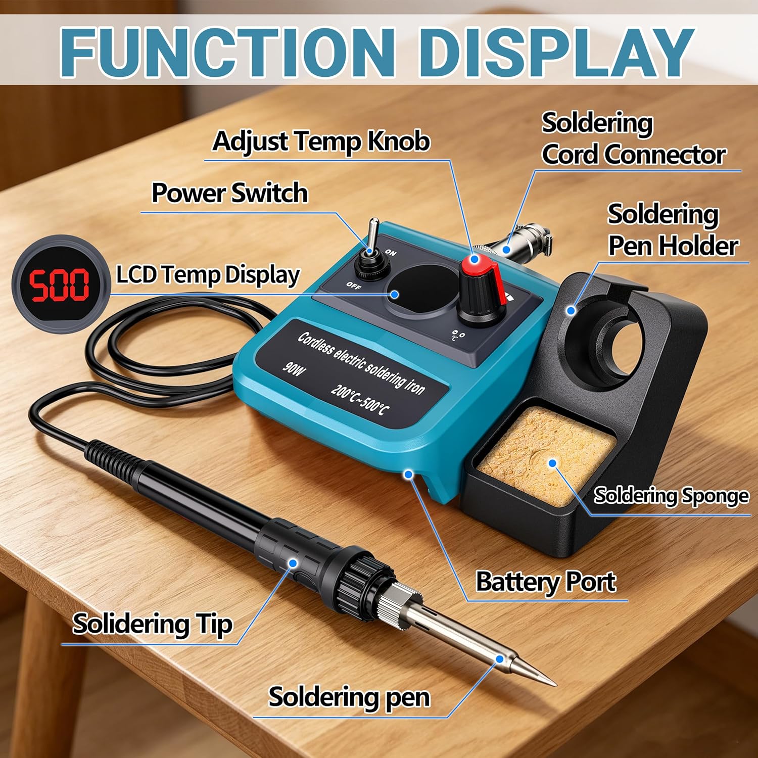 Kit de Ferro de Solda Digital  - Diy Elektronik avaliação e preço