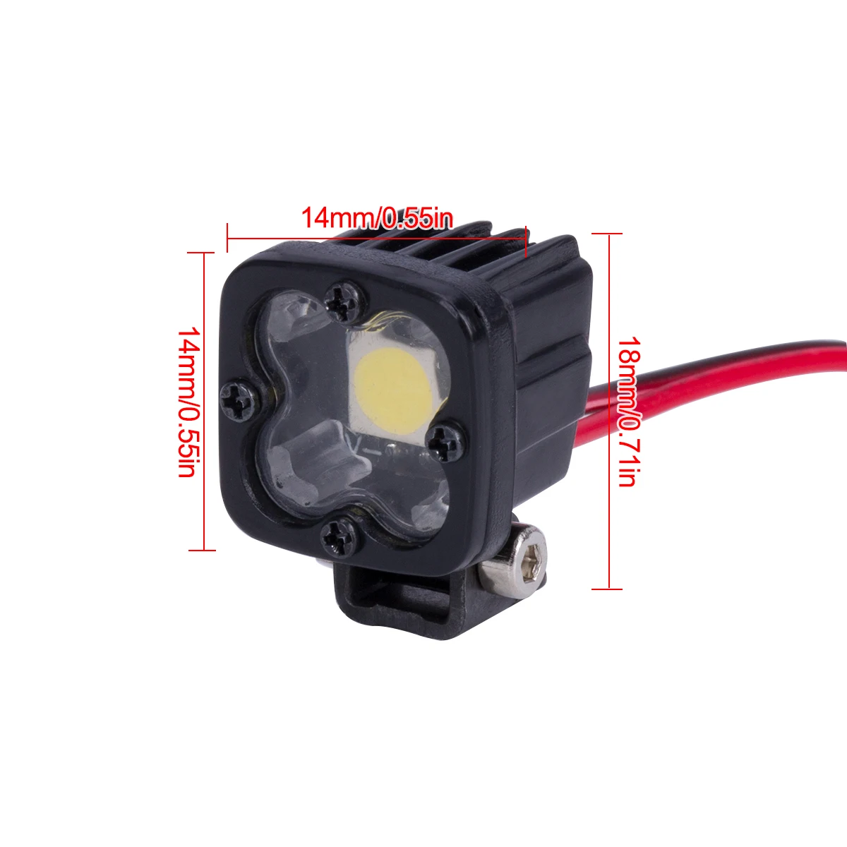 Carro rc quadrado brilhante le - Diy Rc Electronics avaliação e preço