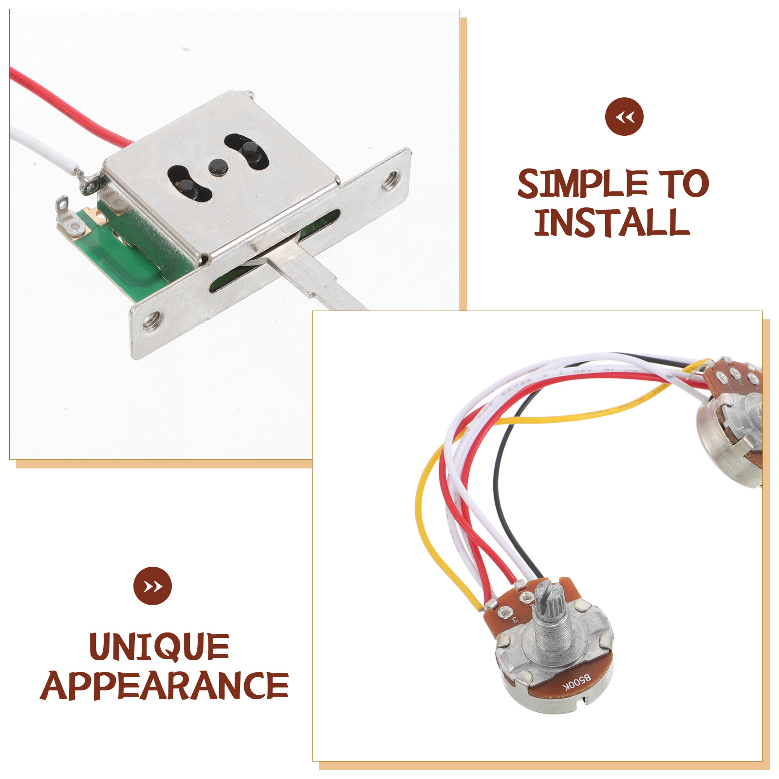 Kit de Fiação para Guitarra El - Diy Guitar Electronics Kit avaliação e preço
