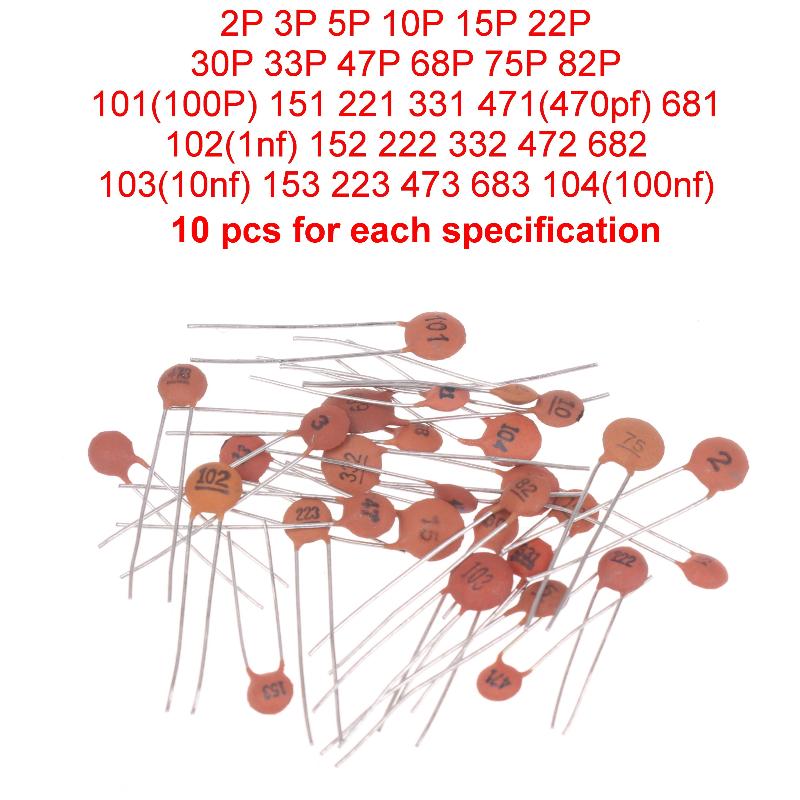 【Y】Kit de Capacitores Cerâmico - Capacitor Kit Assortment avaliação e preço