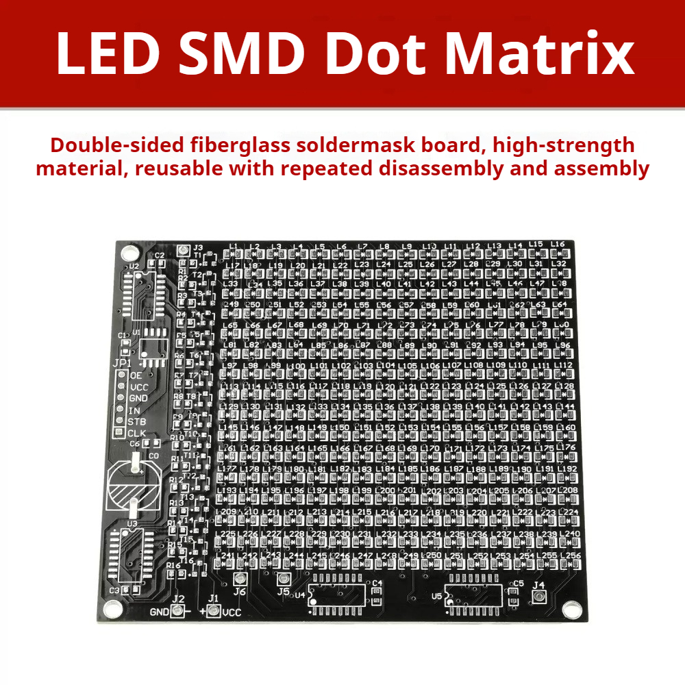 64/256 led smd matriz de ponto - Diy Electronics Components avaliação e preço